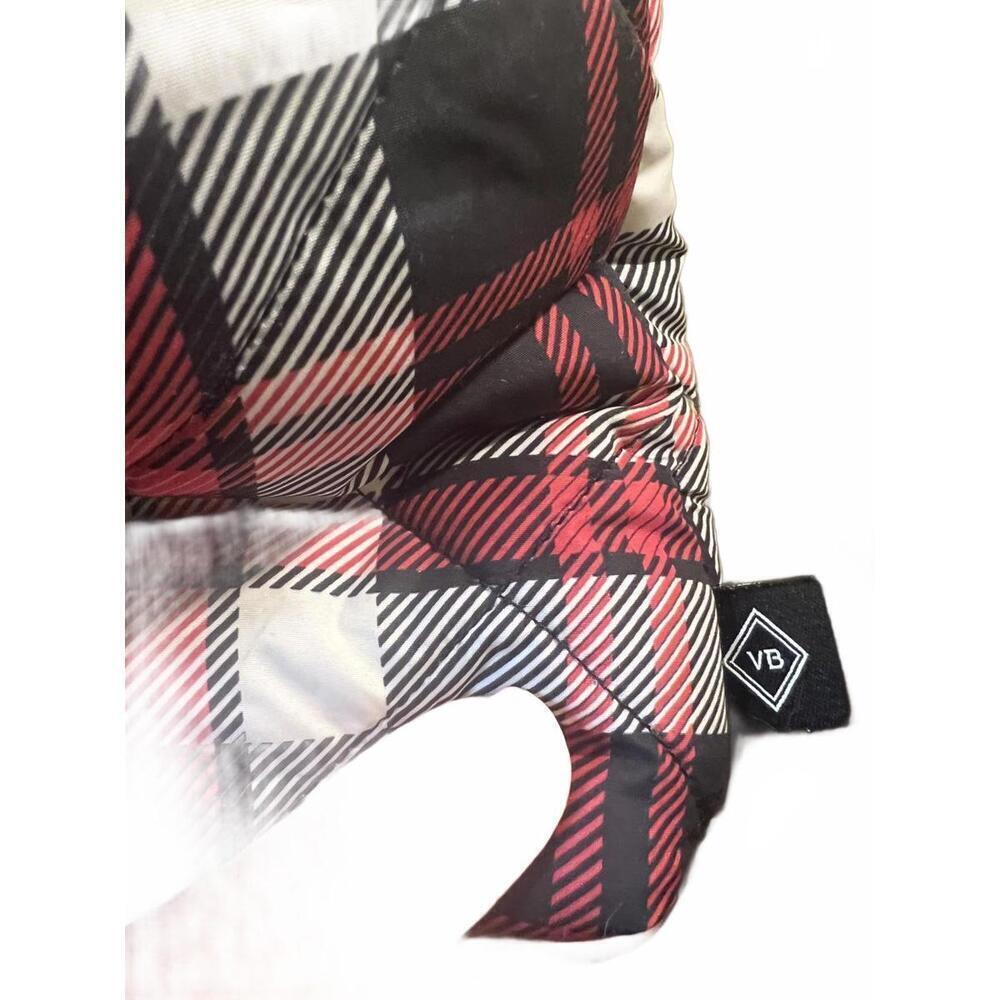 Vera Bradley Quilted Puffer Vest Fireplace Plaid Red Black White Size 2XL - Picture 4 of 10